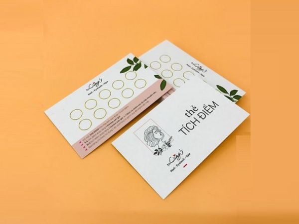 Thẻ tích điểm với thiết kế bắt mắt, có thể quét nhanh bằng máy đọc mã vạch