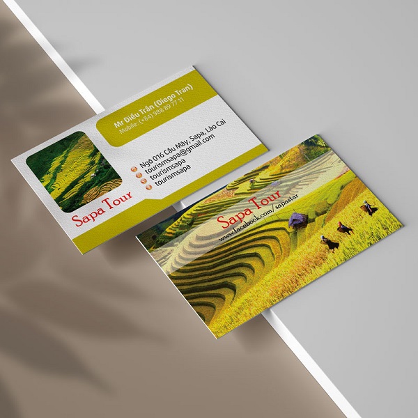 Mẫu thiết kế card visit ngành du lịch ấn tượng