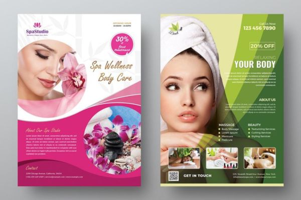 Mẫu tờ rơi quảng cáo Spa
