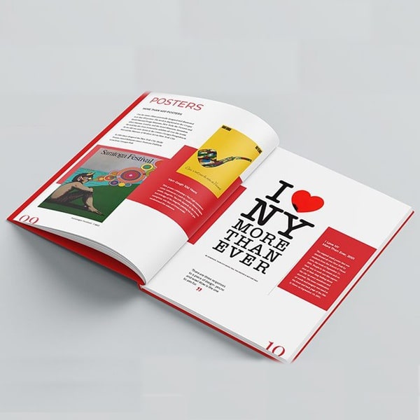 Catalogue bìa cứng màu sắc sặc sỡ