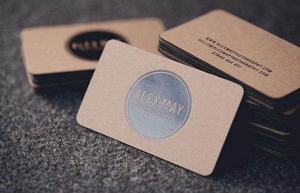 Mẫu danh thiếp bo góc tròn sang trọng