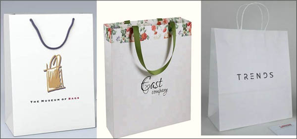 Ba loại quai phổ biến của túi giấy trắng kraft