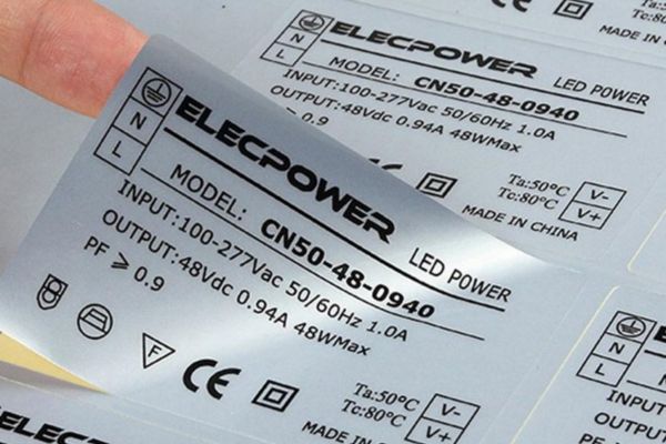 Tem nhãn decal bạc bền bỉ và chống nước