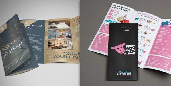 Brochure được dùng để cung cấp các thông tin về sản phẩm, dịch vụ ngắn gọn