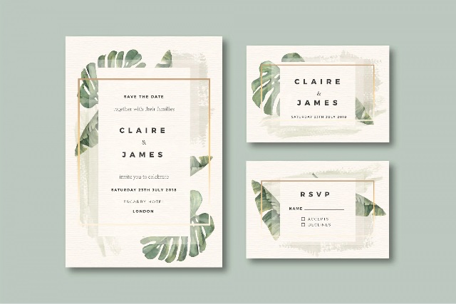 Thiệp mời sự kiện đơn giản, tinh tế