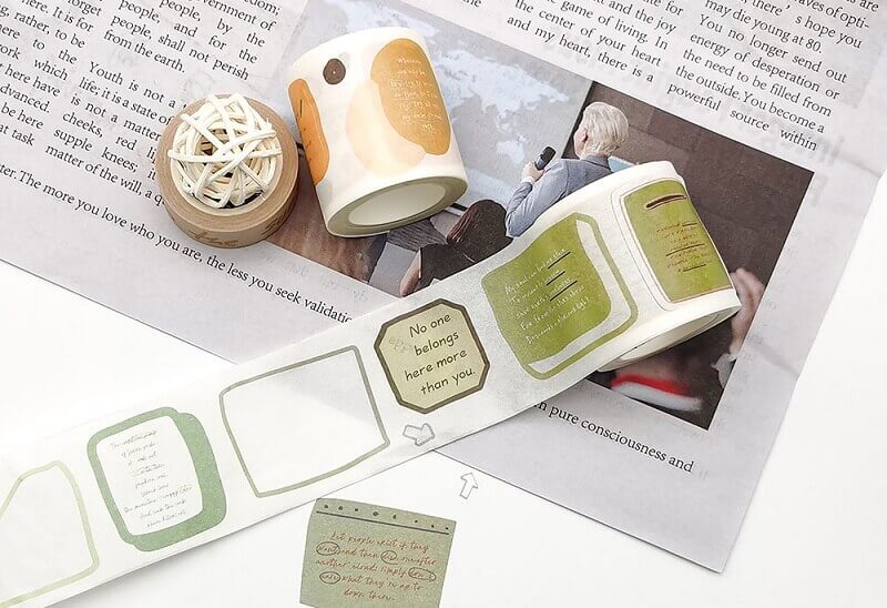 Cắt sticker từ băng keo Washi