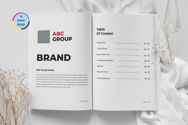 Mẫu catalogue thông dụng