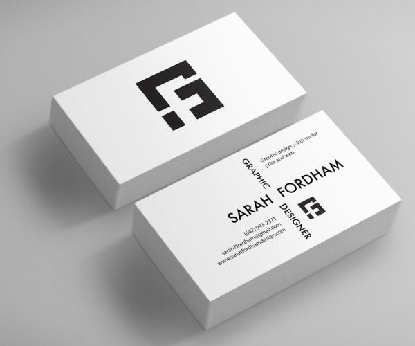 Mẫu card visit đơn giản sử dụng background