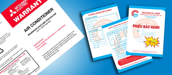 Đa dạng kích thước phiếu bảo hành để doanh nghiệp lựa chọn
