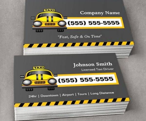 Mẫu card visit taxi gia đình