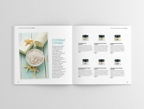 Mẫu catalogue mỹ phẩm đơn giản, tinh tế