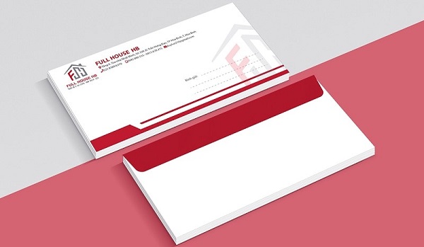 Mẫu phong bì thường được sử dụng phổ biến