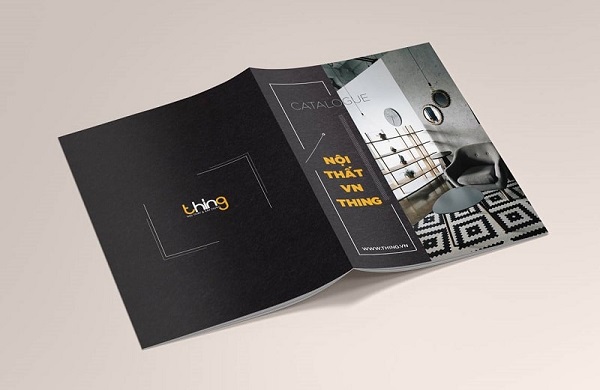 Bìa Catalogue nội thất màu đen sang trọng, thể hiện sự đẳng cấp