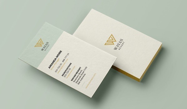 Mẫu card visit đơn giản, phong cách nhẹ nhàng