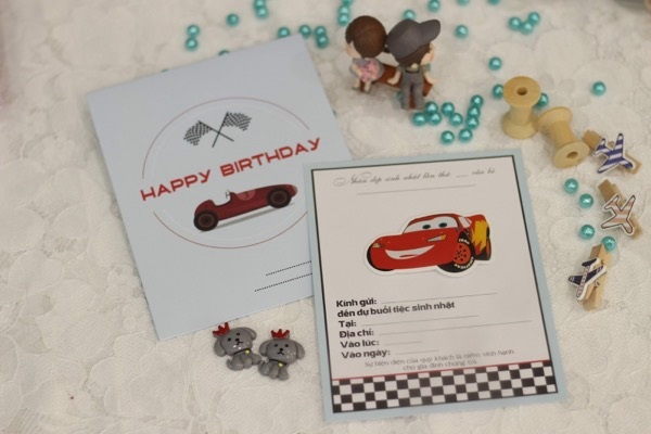 Thiệp mời sinh nhật dễ thương cho bé