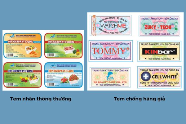 Đặc điểm chính của tem nhãn và tem chống hàng giả