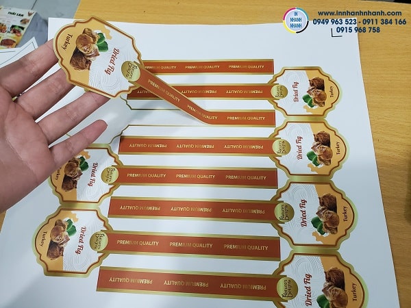 Mẫu sticker sang trọng, thu hút 