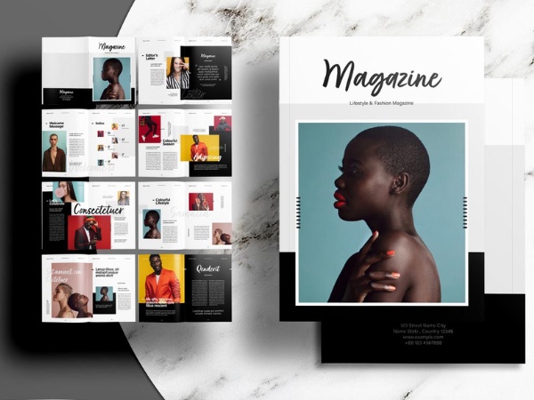 Mẫu in tạp chí nghệ thuật