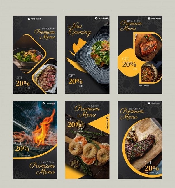 Những mẫu Poster quảng cáo đồ ăn có màu sắc bắt mắt, thu hút