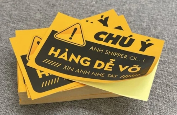 Lưu ý khi sử dụng tem hàng dễ vỡ