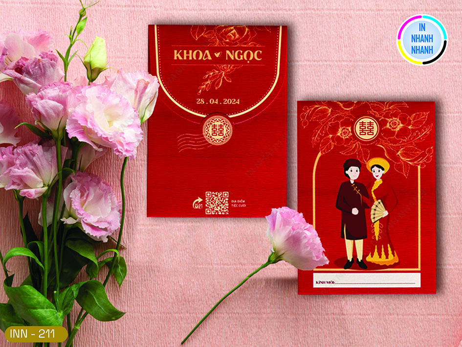 Thiệp Cưới In Nhanh Mã 317