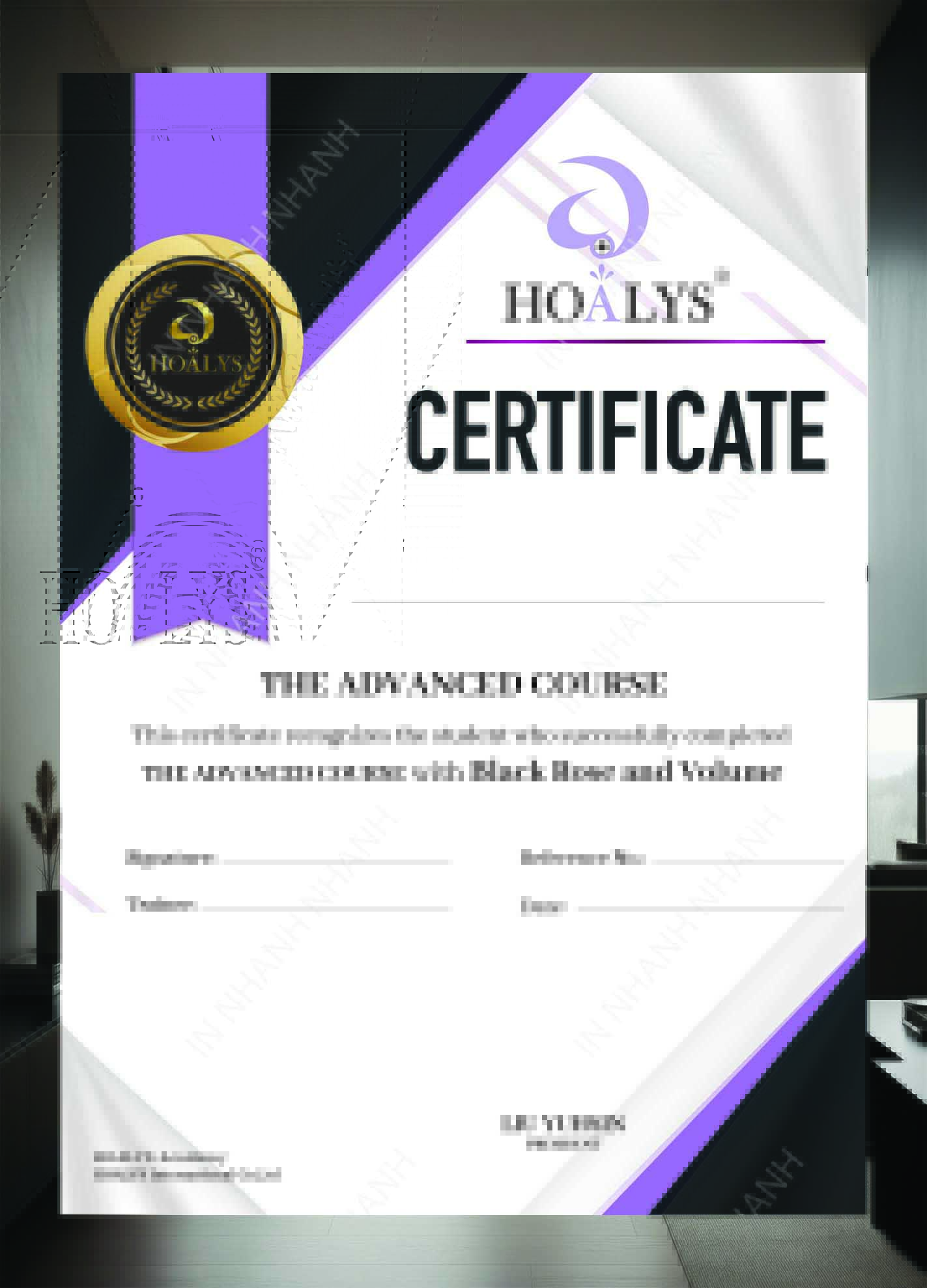 giấy chứng nhận 05