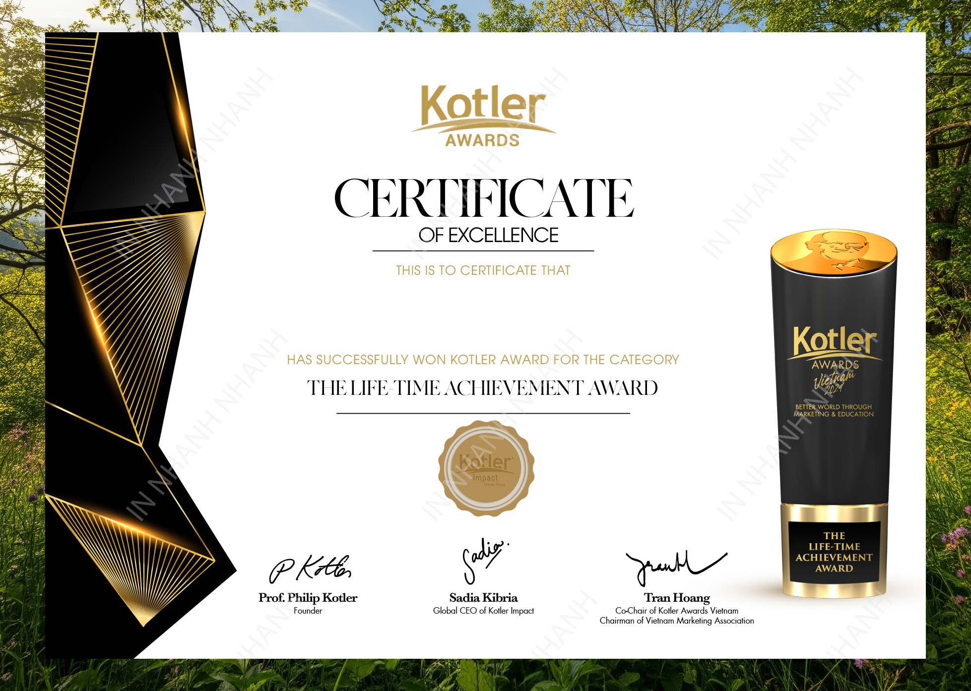 Làm bằng khen giấy mỹ thuật cao cấp